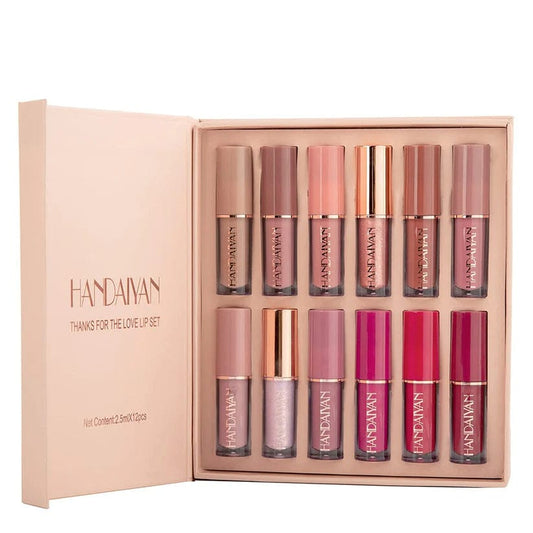12 Colors Matte Liquid Lipstick Lip Gloss Set 2.5ml*12pcs * پارسل کول کر چک کرے اس کے بعد پیمنٹ ادا کرے