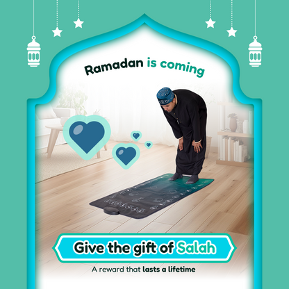 Smart Interactive Adult/Revert Prayer Mat | Original Version | 8years+ | A beautiful Ramadan and Eid gift for loved ones