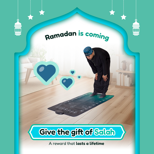 Smart Interactive Adult/Revert Prayer Mat | Original Version | 8years+ | A beautiful Ramadan and Eid gift for loved ones